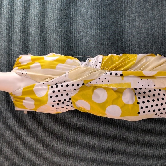 Eva Mendes For NY & Co Fabulous Polka Dot Faux Wrap Dress!! - Picture 5 of 17